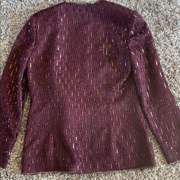 Zola evening gorgeous purple blazer size 8 - Picture 6 of 6